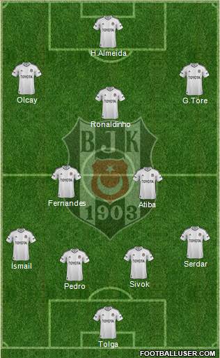 Besiktas JK Formation 2013