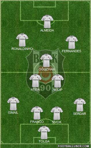 Besiktas JK Formation 2013