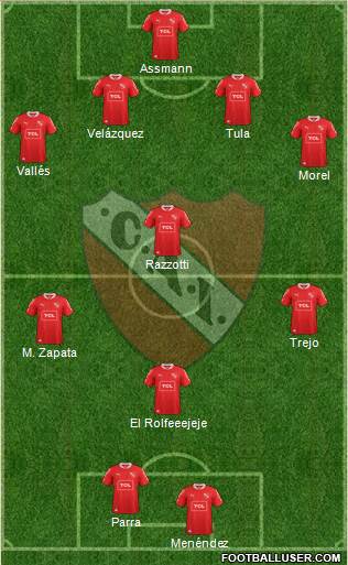 Independiente Formation 2013
