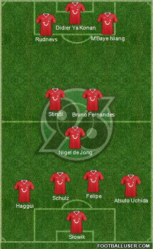 Hannover 96 Formation 2013
