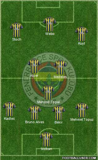 Fenerbahçe SK Formation 2013