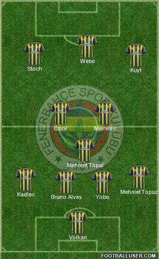 Fenerbahçe SK Formation 2013