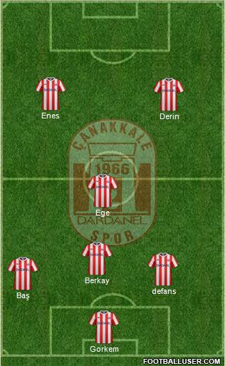 Dardanelspor A.S. Formation 2013