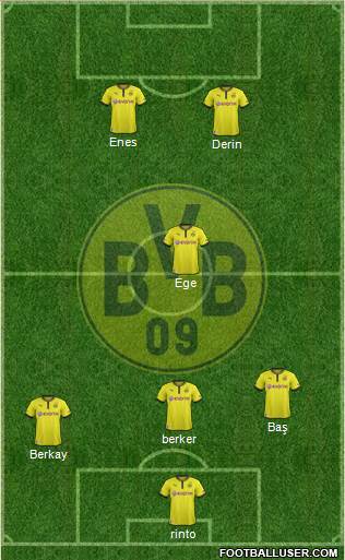 Borussia Dortmund Formation 2013