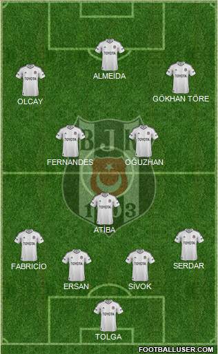 Besiktas JK Formation 2013