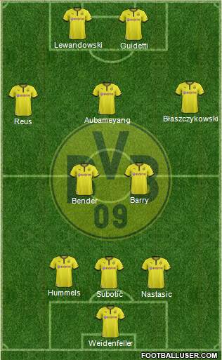 Borussia Dortmund Formation 2013