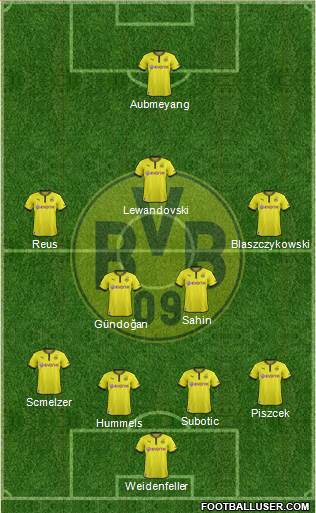 Borussia Dortmund Formation 2013