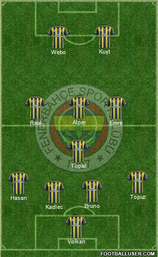 Fenerbahçe SK Formation 2013