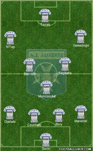 A.J. Auxerre Formation 2013
