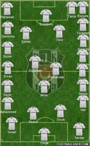 Besiktas JK Formation 2013