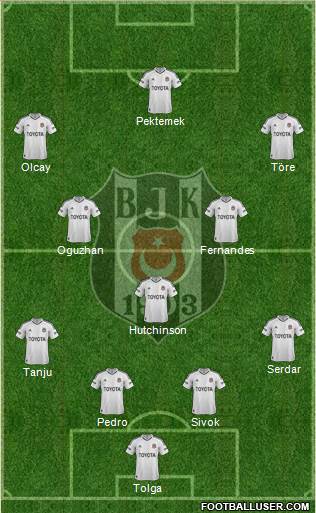 Besiktas JK Formation 2013