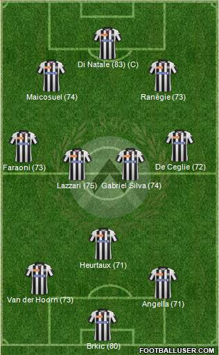 Udinese Formation 2013