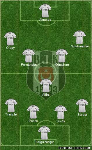 Besiktas JK Formation 2013