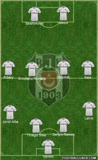Besiktas JK Formation 2013
