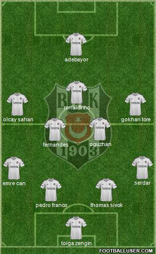Besiktas JK Formation 2013