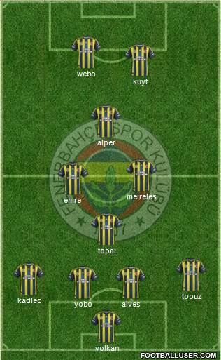 Fenerbahçe SK Formation 2013