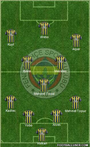 Fenerbahçe SK Formation 2013