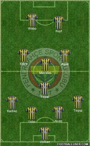Fenerbahçe SK Formation 2013