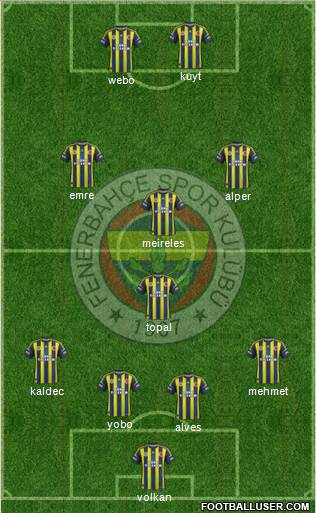 Fenerbahçe SK Formation 2013