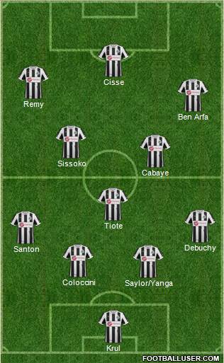 Newcastle United Formation 2013