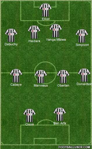 Newcastle United Formation 2013