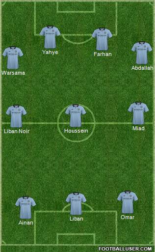 Manchester City Formation 2013