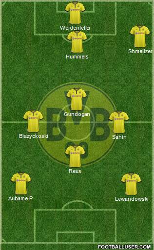 Borussia Dortmund Formation 2013