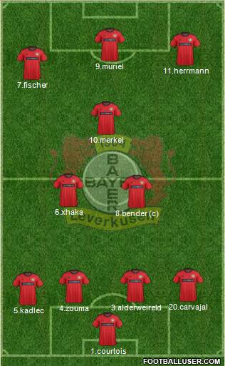 Bayer 04 Leverkusen Formation 2013