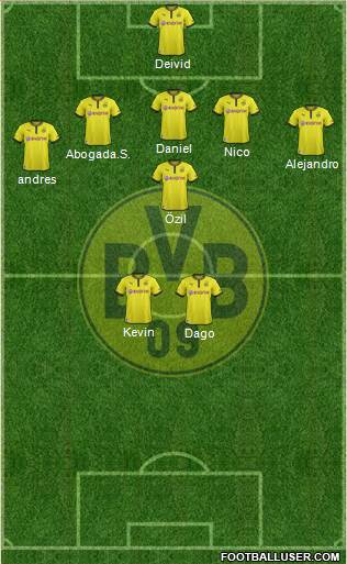 Borussia Dortmund Formation 2013