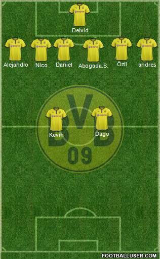 Borussia Dortmund Formation 2013