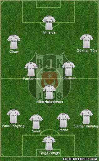 Besiktas JK Formation 2013
