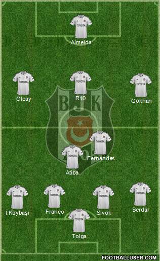 Besiktas JK Formation 2013