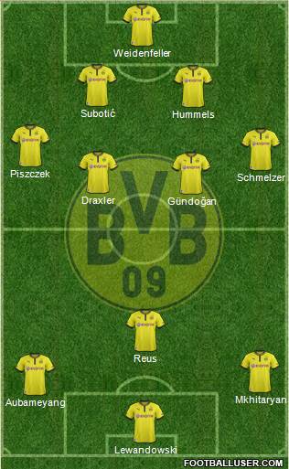 Borussia Dortmund Formation 2013