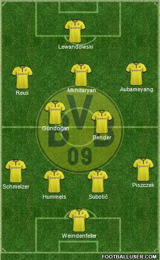 Borussia Dortmund Formation 2013