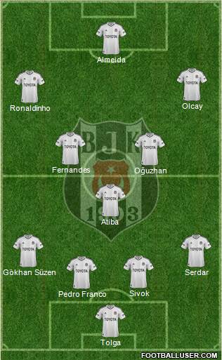 Besiktas JK Formation 2013