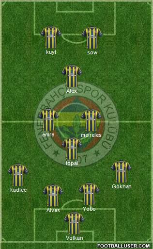Fenerbahçe SK Formation 2013