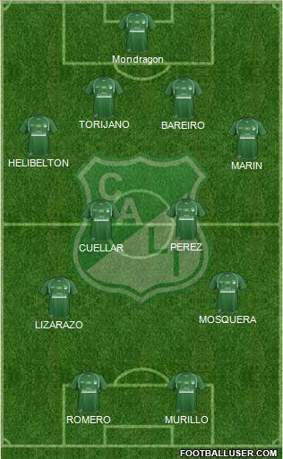 AC Deportivo Cali football formation