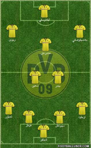Borussia Dortmund Formation 2013