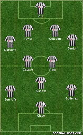 Newcastle United Formation 2013