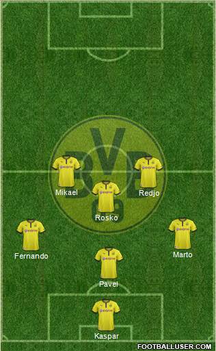 Borussia Dortmund Formation 2013