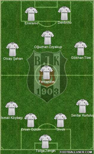 Besiktas JK Formation 2013