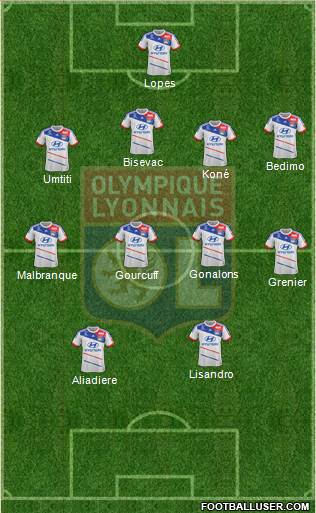 Olympique Lyonnais Formation 2013