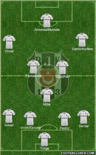 Besiktas JK Formation 2013
