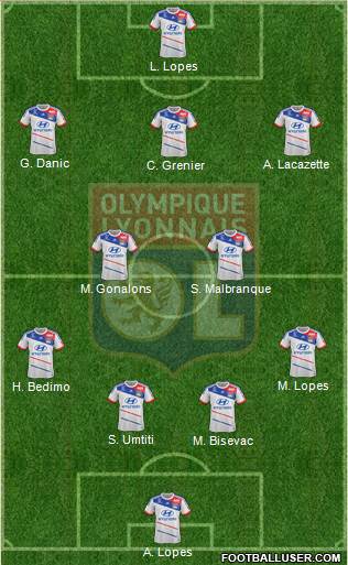 Olympique Lyonnais Formation 2013
