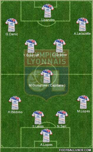 Olympique Lyonnais Formation 2013
