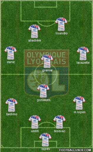 Olympique Lyonnais Formation 2013