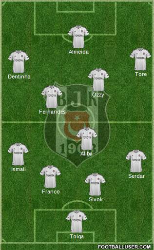 Besiktas JK Formation 2013