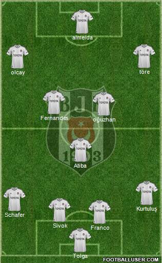 Besiktas JK Formation 2013