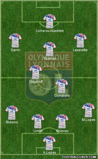 Olympique Lyonnais Formation 2013