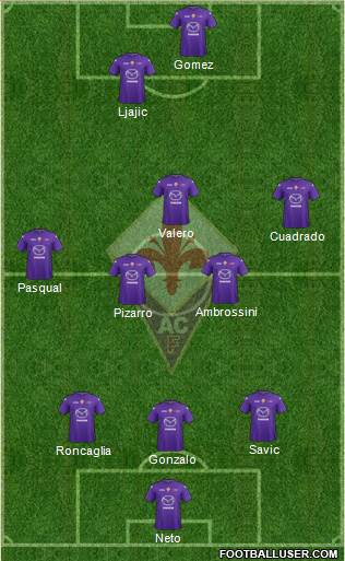 Fiorentina Formation 2013
